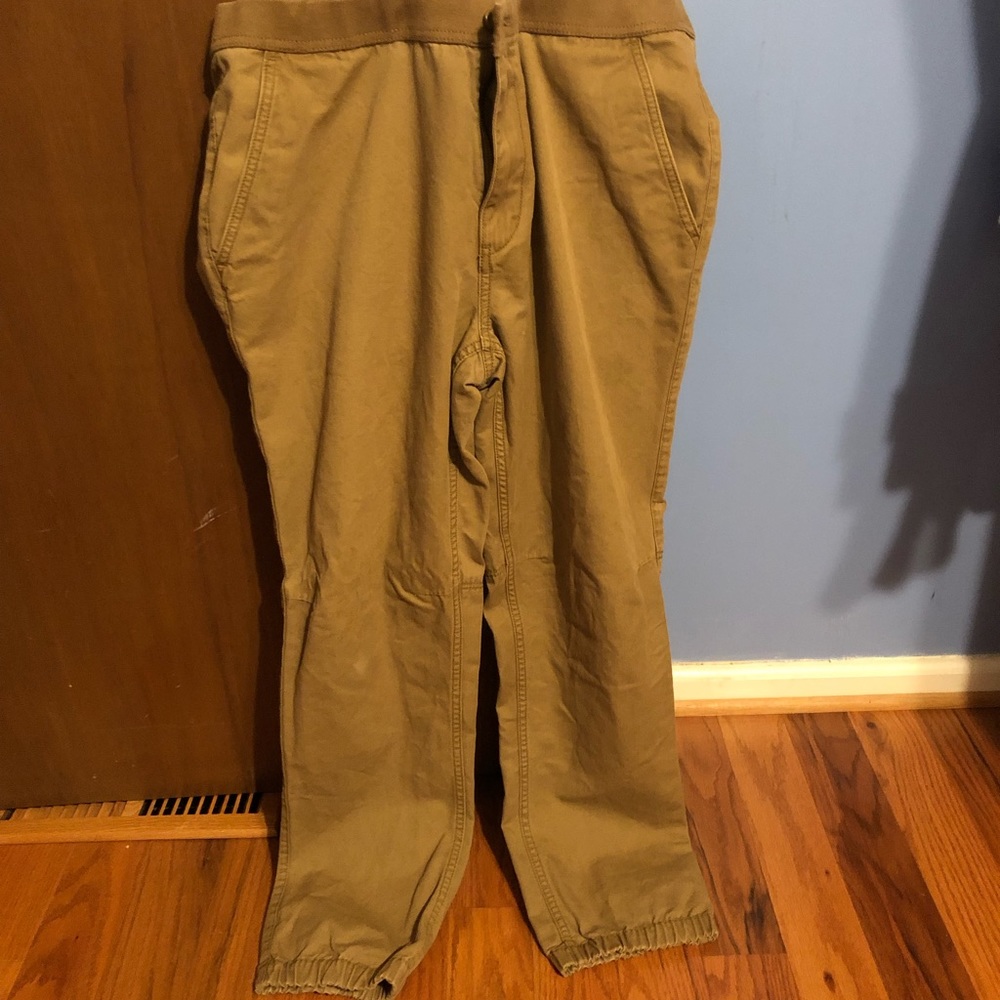 Size 36 khaki jogger pants slim fit